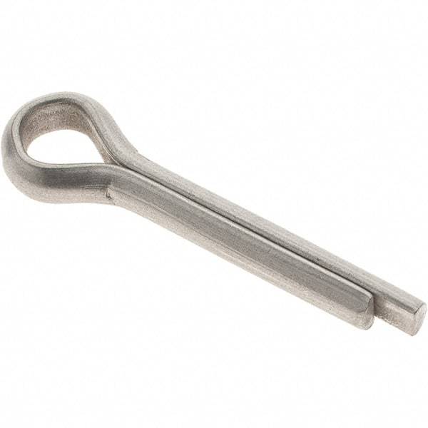 Value Collection - 3/16" Diam x 1" Long Extended Prong Cotter Pin - Grade 18-8, Uncoated, Stainless Steel - A1 Tooling