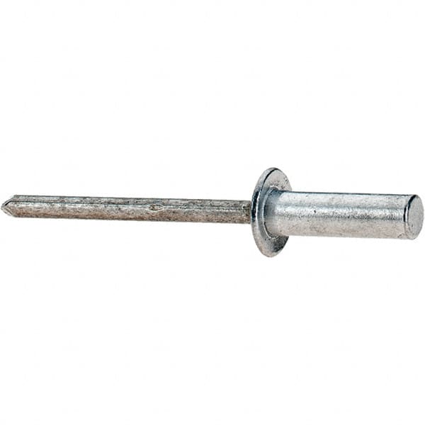 Value Collection - Size 66 Dome Head Aluminum Closed End Sealing Blind Rivet - Aluminum Mandrel, 0.251" to 3/8" Grip, 3/8" Head Diam, 0.192" to 0.196" Hole Diam, 0.656" Length Under Head, 3/16" Body Diam - A1 Tooling