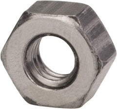 Made in USA - 5/16-18 UNC Steel Right Hand Hex Nut - 1/2" Across Flats, 0.273" High, Zinc Clear Finish - A1 Tooling