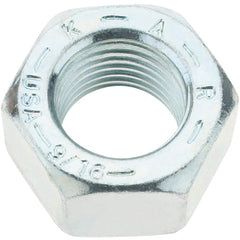 Value Collection - 9/16-18 UNF Steel Right Hand Hex Nut - 7/8" Across Flats, 31/64" High, Zinc Yellow Dichromate Finish - A1 Tooling