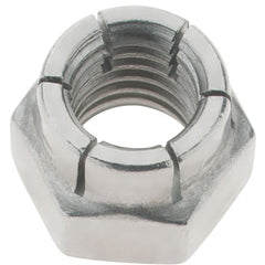 Value Collection - 3/8-16 UNC 18-8 Hex Lock Nut with Expanding Flex Top - Uncoated, Meets Military Specifications - A1 Tooling