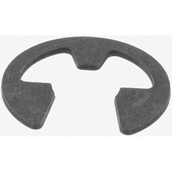 Rotor Clip - 1/4" Shaft Diam, 0.21" Groove Diam, Steel External E Style Retaining Ring - A1 Tooling