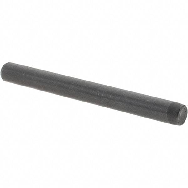 Value Collection - 1/4" Diam x 2-1/2" Pin Length Grade 8 Alloy Steel Standard Dowel Pin - Bright Finish, C 47-58 & C 60 (Surface) Hardness, 14,720 Lb (Double Shear), 7,360 Lb (Single Shear) Breaking Strength, 1 Beveled & 1 Rounded End - A1 Tooling