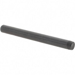 Value Collection - 1/4" Diam x 2-1/2" Pin Length Grade 8 Alloy Steel Standard Dowel Pin - Bright Finish, C 47-58 & C 60 (Surface) Hardness, 14,720 Lb (Double Shear), 7,360 Lb (Single Shear) Breaking Strength, 1 Beveled & 1 Rounded End - A1 Tooling