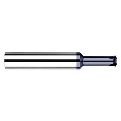 0.3880″ Cutter Diameter × 0.7500″ (3/4″) Reach Carbide Single Form 1/2″ Thread Milling Cutter, 4 Flutes, AlTiN Coated