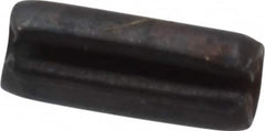 Made in USA - 3/32" Diam x 1/4" Long Slotted Spring Pin - Grade 1070-1090 Alloy Steel, Black Oxide Finish - A1 Tooling