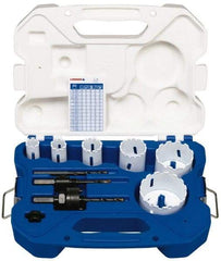 Lenox - 9 Piece, 3/4" to 2-9/16" Saw Diam, General Purpose Hole Saw Kit - Carbide Grit, Includes 6 Hole Saws - A1 Tooling