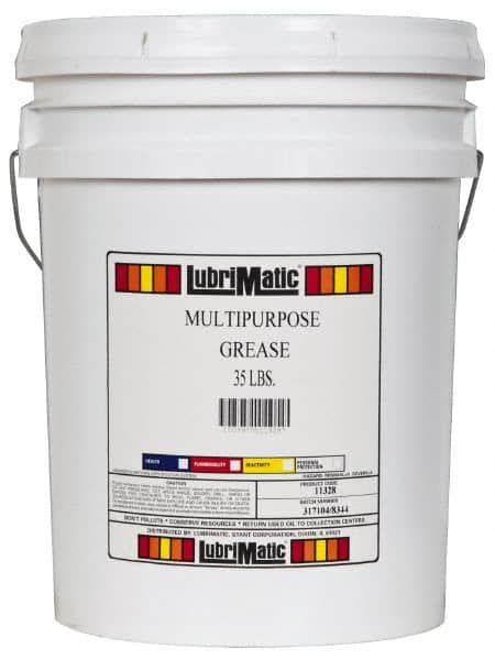 LubriMatic - 35 Lb Drum Lithium General Purpose Grease - Black, 350°F Max Temp, NLGIG 1-1/2, - A1 Tooling