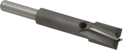 Made in USA - 15/32" Diam, 1/4" Shank, Diam, 4 Flutes, Straight Shank, Interchangeable Pilot Counterbore - A1 Tooling