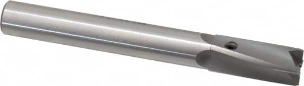 Made in USA - 17/32" Diam, 1/2" Shank, Diam, 4 Flutes, Straight Shank, Interchangeable Pilot Counterbore - A1 Tooling