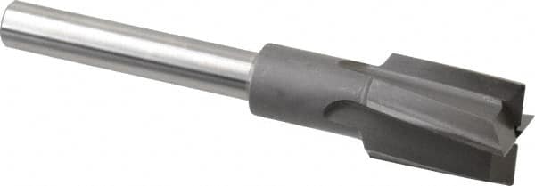 Made in USA - 1-1/16" Diam, 1/2" Shank, Diam, 4 Flutes, Straight Shank, Interchangeable Pilot Counterbore - A1 Tooling