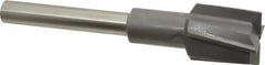 Made in USA - 1-3/16" Diam, 1/2" Shank, Diam, 4 Flutes, Straight Shank, Interchangeable Pilot Counterbore - A1 Tooling