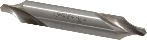 Keo - #4-1/2 Radius Cut 60° Incl Angle High Speed Steel Combo Drill & Countersink - A1 Tooling