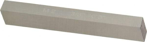 Cleveland - M2 High Speed Steel Square Tool Bit Blank - 3/8" Wide x 3/8" High x 3" OAL, 2 Beveled Ends, 10° Bevel Angle, Ground - Exact Industrial Supply