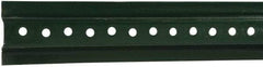 NMC - 8' High, Traffic Sign Post - Steel, 3/8" Hole Diam, Green - A1 Tooling