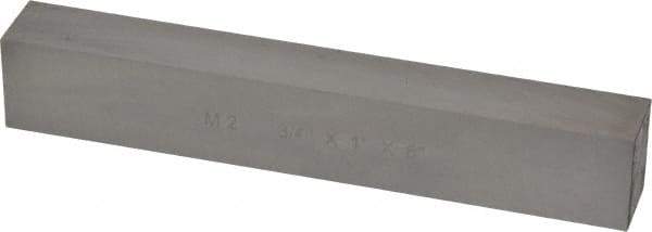 Cleveland - M2 High Speed Steel Rectangular Tool Bit Blank - 3/4" Wide x 1" High x 6" OAL, 2 Beveled Ends, 10° Bevel Angle, Ground - Exact Industrial Supply