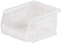 Akro-Mils - 10 Lb. Load Capacity, 5-3/8" Deep, Clear Polymer Hopper Stacking Bin - 3" High x 4-1/8" Wide x 5-3/8" Long - A1 Tooling