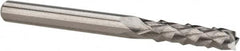 Accupro - 1/8" Diam, 1/2" LOC, Burr End, Solid Carbide Diamond Pattern Router Bit - Right Hand Cut, 1-1/2" OAL, 1/8" Shank Diam, Use on Fiberglass - A1 Tooling