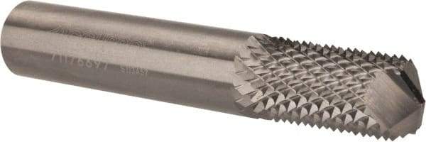 Accupro - 1/2" Diam, 1" LOC, Drill Point End, Solid Carbide Diamond Pattern Router Bit - Right Hand Cut, 3" OAL, 1/2" Shank Diam, Use on Fiberglass, Phenolic - A1 Tooling