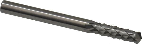 Accupro - 3/16" Diam, 5/8" LOC, Drill Point End, Solid Carbide Diamond Pattern Router Bit - Right Hand Cut, 2" OAL, 3/16" Shank Diam, Use on Fiberglass - A1 Tooling