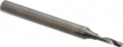 Accupro - 3mm Cutting Diam x 12mm Length of Cut, 1 Flute, Upcut Spiral Router Bit - Uncoated, Right Hand Cut, Solid Carbide, 64mm OAL x 6mm Shank Diam, Single Edge, 22° Helix Angle - A1 Tooling