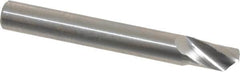 Accupro - 1/4" Cutting Diam x 3/8" Length of Cut, 1 Flute, Upcut Spiral Router Bit - Uncoated, Right Hand Cut, Solid Carbide, 2" OAL x 1/4" Shank Diam, Single Edge, 22° Helix Angle - A1 Tooling