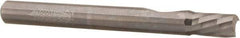 Accupro - 1/4" Cutting Diam x 3/8" Length of Cut, 1 Flute, Downcut Spiral Router Bit - Uncoated, Right Hand Cut, Solid Carbide, 2-1/2" OAL x 1/4" Shank Diam, Single Edge, 21° Helix Angle - A1 Tooling