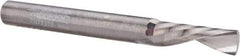 Accupro - 1/4" Cutting Diam x 3/4" Length of Cut, 1 Flute, Downcut Spiral Router Bit - Uncoated, Right Hand Cut, Solid Carbide, 2-1/2" OAL x 1/4" Shank Diam, Single Edge, 21° Helix Angle - A1 Tooling