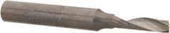 Accupro - 5/32" Cutting Diam x 9/16" Length of Cut, 1 Flute, Upcut Spiral Router Bit - Uncoated, Right Hand Cut, Solid Carbide, 2" OAL x 1/4" Shank Diam, Single Edge, 21° Helix Angle - A1 Tooling