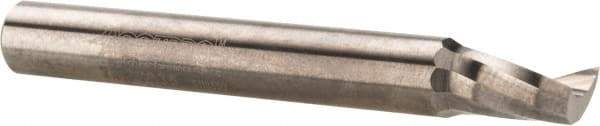 Accupro - 1/4" Cutting Diam x 3/8" Length of Cut, 1 Flute, Upcut Spiral Router Bit - Uncoated, Right Hand Cut, Solid Carbide, 2" OAL x 1/4" Shank Diam, Single Edge, 21° Helix Angle - A1 Tooling