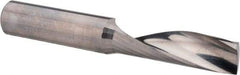 Accupro - 1/2" Cutting Diam x 1-5/8" Length of Cut, 1 Flute, Upcut Spiral Router Bit - Uncoated, Right Hand Cut, Solid Carbide, 3-1/2" OAL x 1/2" Shank Diam, Single Edge, 21° Helix Angle - A1 Tooling