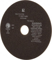 Tru-Maxx - 8" 46 Grit Aluminum Oxide Cutoff Wheel - 1/8" Thick, 1-1/4" Arbor, 4,936 Max RPM, Use with Stationary Tools - A1 Tooling