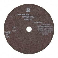 Tru-Maxx - 6" 60 Grit Aluminum Oxide Cutoff Wheel - 1/16" Thick, 5/8" Arbor, 6,048 Max RPM, Use with Stationary Tools - A1 Tooling