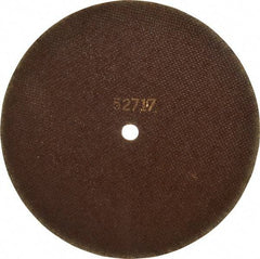 Tru-Maxx - 10" 46 Grit Aluminum Oxide Cutoff Wheel - 1/16" Thick, 5/8" Arbor, 6,112 Max RPM, Use with Stationary Tools - A1 Tooling