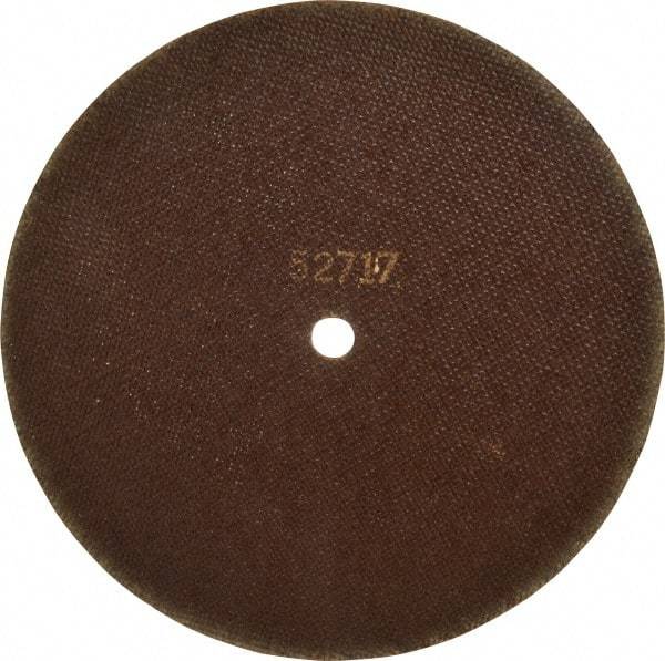 Norton - 10" 80 Grit Aluminum Oxide Cutoff Wheel - 1/16" Thick, 5/8" Arbor, 4,585 Max RPM, Use with Angle Grinders - A1 Tooling