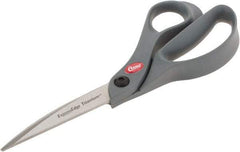 Clauss - 3-1/4" LOC, 8" OAL Titanium Standard Shears - Right Hand, Glass Filled Nylon Offset Handle, For General Purpose Use - A1 Tooling