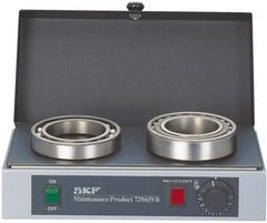 SKF - 16" Long x 10 Wide x 5" High, 110 Volt Hot Plate - 120 to 390°F, 1 Burner, 1000 Watt - A1 Tooling