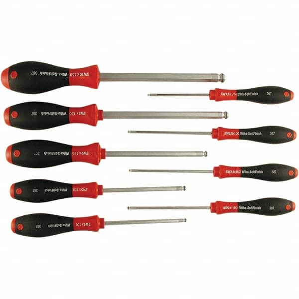 Wiha - 9 Piece Ball Hex Screwdriver Set - Comes in Box - A1 Tooling