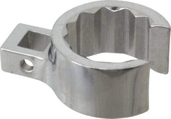 Proto - 1-1/16" 12 Point 3/8" Drive Chrome Flare Nut Crowfoot Wrench - 1-17/32" Head Diam x 25/32" Head Thickness, 1-1/2" OAL - A1 Tooling