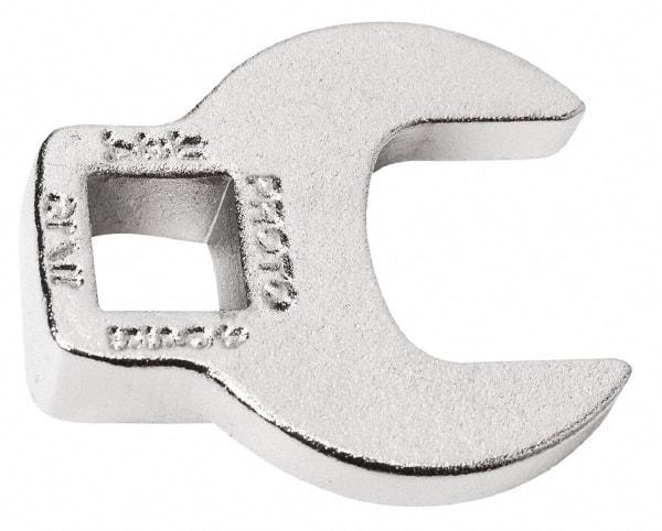 Proto - 2-1/8" 3/8" Drive Chrome Open End Crowfoot Wrench - 3.59" Head Diam x 1/2" Head Thickness - A1 Tooling