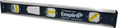 Empire Level - Magnetic 18" Long 3 Vial I-Beam Level - Aluminum, Blue, 1 45°, 1 Level & 1 Plumb Vials - A1 Tooling