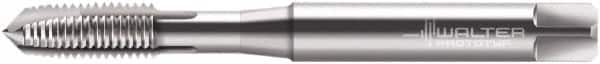 Walter-Prototyp - M8x1.00 Metric Fine, 3 Flute, Bright Finish, Cobalt Spiral Point Tap - Plug Chamfer, Right Hand Thread, 90mm OAL, 18mm Thread Length, 8mm Shank Diam, 6H Class of Fit, Series P21210 - Exact Industrial Supply