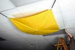 UltraTech - 80" Diam, Square Roof Leak Diverter - 20' Long x 20' Wide x 10 mil Thick, Yellow - A1 Tooling