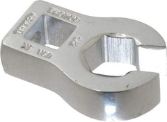 Proto - 1/2" 6 Point 3/8" Drive Chrome Flare Nut Crowfoot Wrench - 1-3/32" Head Diam x 1/4" Head Thickness, 1.63" OAL - A1 Tooling