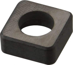 Kennametal - 1/2" Inscribed Circle, Square Turning Shim for Indexables - Ceramic, 0.187" Thick, Negative Rake - A1 Tooling