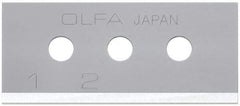 Olfa - 10 Piece Steel Safety Blade - 40mm OAL - A1 Tooling