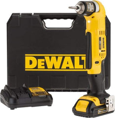 DeWALT - 20 Volt 3/8" Chuck Right Angle Handle Cordless Drill - 0-650 & 0-2000 RPM, Keyless Chuck, Reversible, 1 Lithium-Ion Battery Included - A1 Tooling