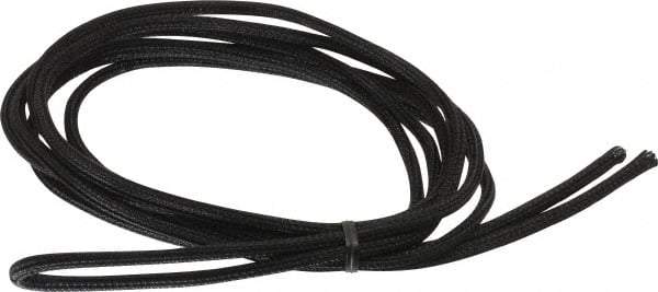 Techflex - Black Braided Cable Sleeve - 10' Coil Length, -103 to 257°F - A1 Tooling