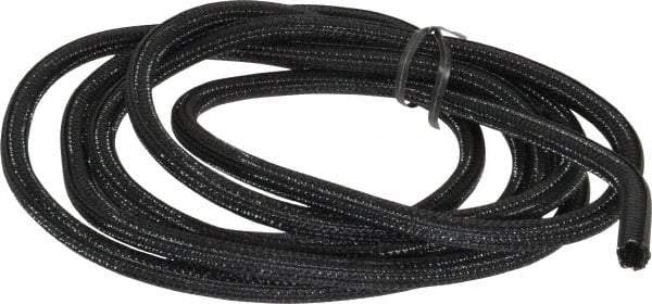 Techflex - Black Braided Cable Sleeve - 10' Coil Length, -103 to 257°F - A1 Tooling