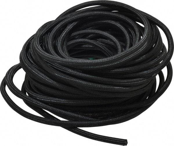 Techflex - Black PET Braided Cable Sleeve - 100' Coil Length, -103 to 257°F - A1 Tooling